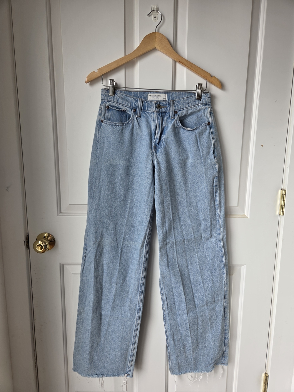Abercrombie & Fitch Light Blue Wide-Leg Jeans